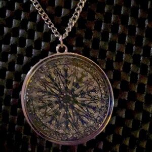 Charming Charlie Silver Tone Long Pendant Necklace